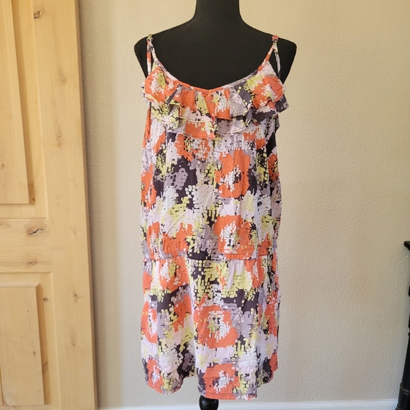 Hang Ten Dresses 27 Hang Ten Paint Splatter Tank Mini Dress Size Xl